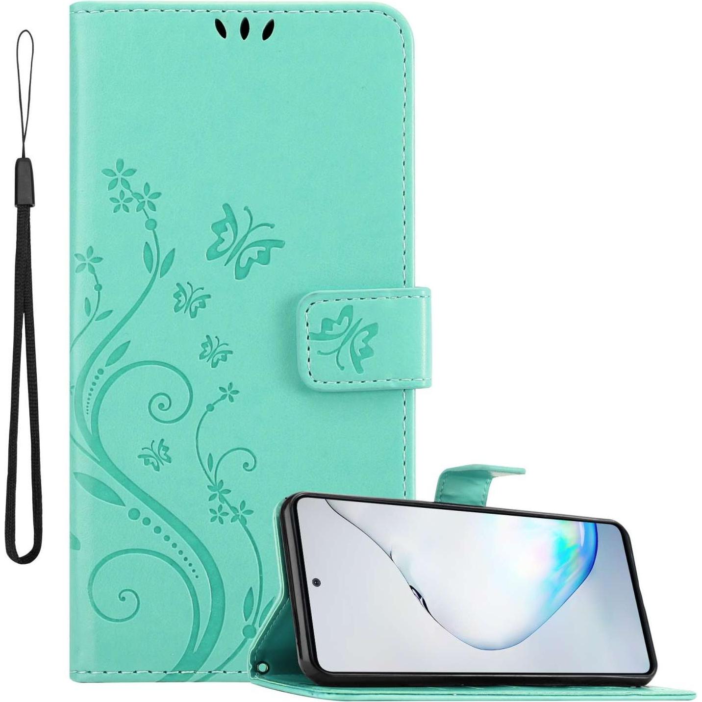 Cadorabo Hülle für Samsung Galaxy A81 / NOTE 10 LITE / M60s mit Blumen Muster (Samsung Galaxy A81, Samsung Galaxy Note 1...