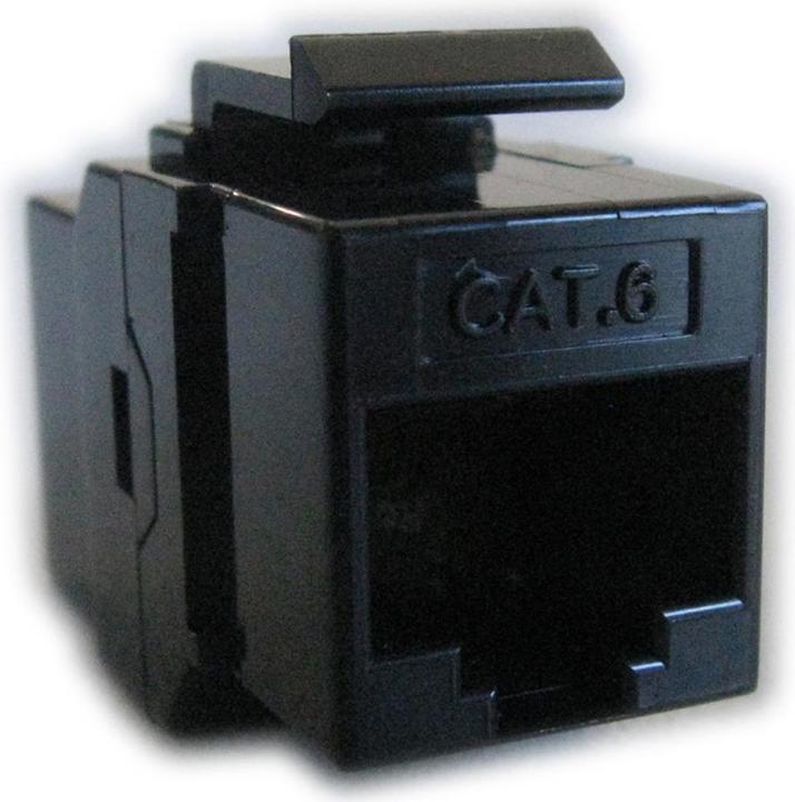 Actual product image Roline RJ45 coupling, Keystone, unshielded, Cat6/Cl.E (Keystone module)