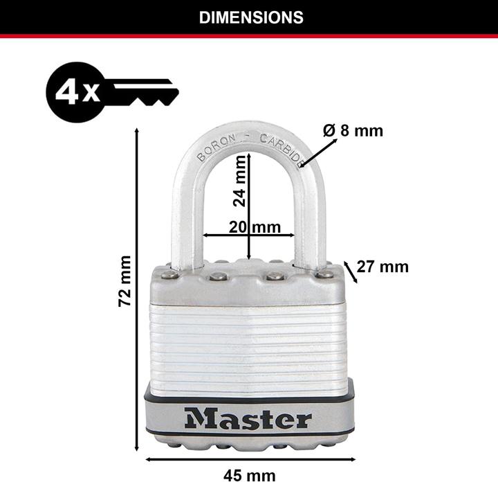 Actual product image Master Lock Heavy-duty padlock