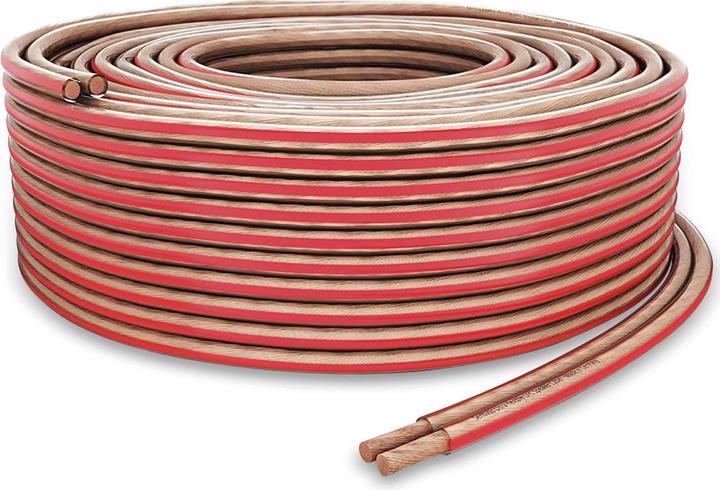 Produktbild Purelink Lautsprecherkabel, 2x2,5 mm² 50 m, transparent, OFC (50 m, 2.50 mm²)