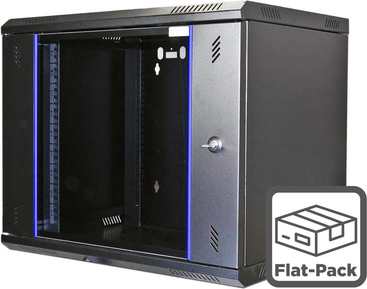 Actual product image Wirewin Wall cabinet 600X450X12U Pro 2nd Gen FP 19 / 12U / Black (12 RU, 19 inch rack)