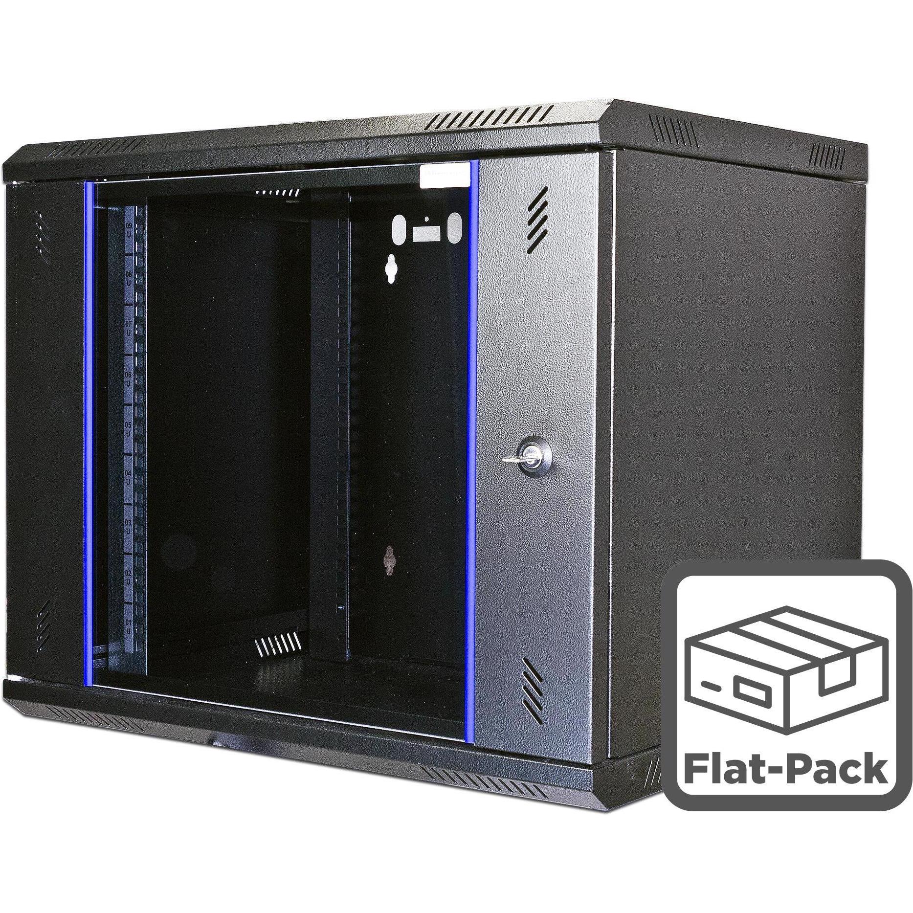 Wirewin Wandschrank 600X450X9U Pro 2nd Gen FP 19 / 9HE / Hellgrau (9 HE, 19 Zoll Rack), Serverschrank, Grau