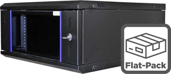 Image du produit Wirewin Armoire murale 600X600X4U Pro 2nd Gen FP 19 / 4U / Noir (4 HE, Rack 19 pouces)
