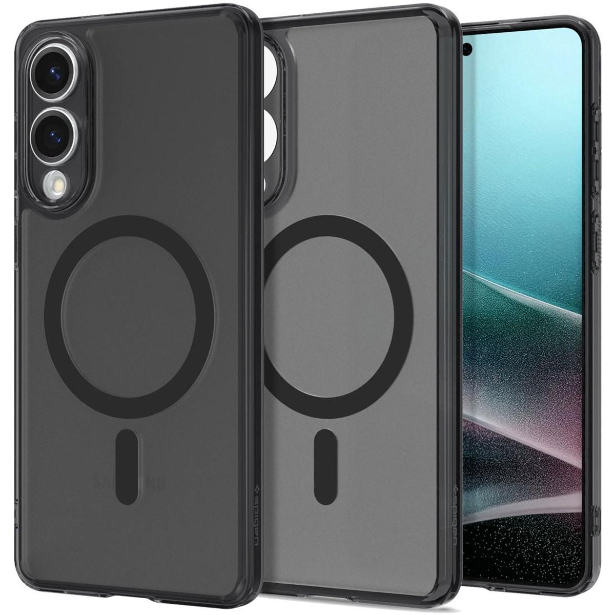 Spigen - Ultra Hybrid MagSafe - Samsung Galaxy S25 Edge - Frost Black (Samsung Galaxy S25 Edge), Cover smartphone, Nero