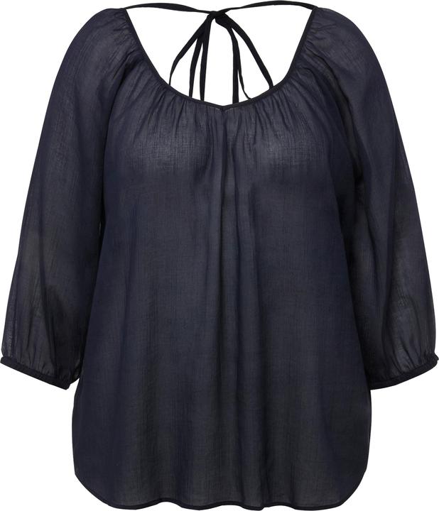 Produktbild Ulla Popken Bluse, floraler Druck, V-Ausschnitt, 3/4-Arm (46, 48)