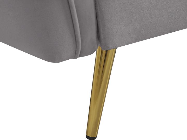 Produktbild Beliani 3-Sitzer Sofa Samtstoff grau FREDERICA (3-Sitzer)