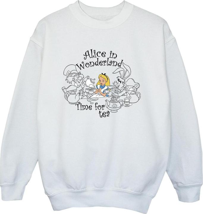 Immagine prodotto Disney Alice In Wonderland Time For Tea Felpa Ragazzi (116)