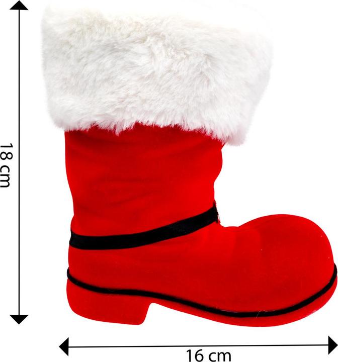 Image du produit Idena Botte de Saint Nicolas rouge 16x11x18cm