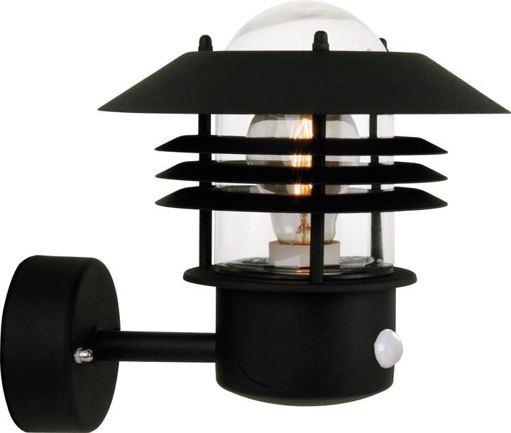 Produktbild Nordlux Vejers, Wandleuchte, Sensor, Schwarz (E27, IP54)
