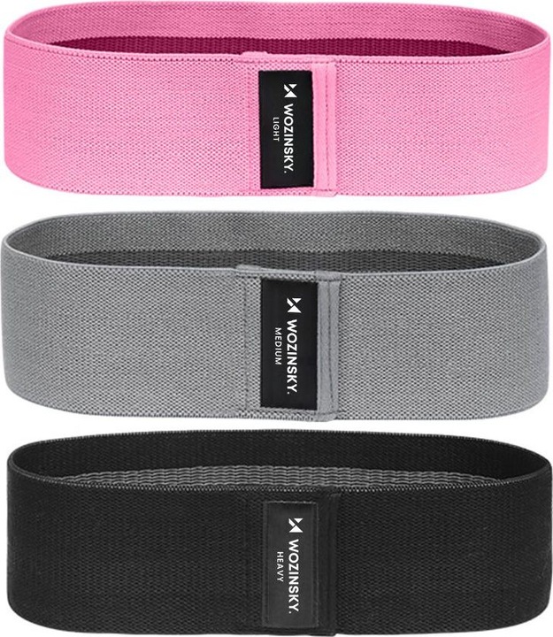 Actual product image Wozinsky Resistance Bands (0.26 m, Easy, Medium, Strong)