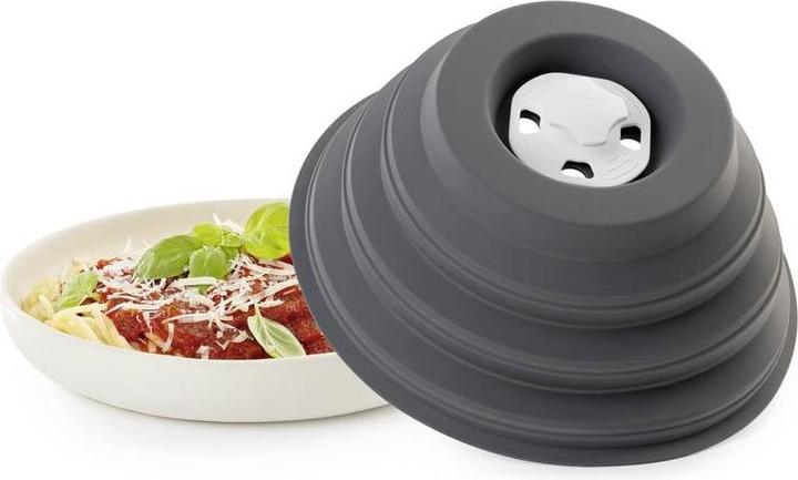 Produktbild KitchBo Mikrowellenhaube Faltbar 7 cm, Grau