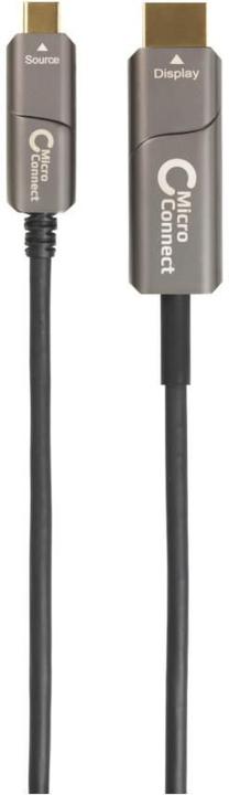 Actual product image MicroConnect USB3.1CHDMI20OP Video Cable Adapter 20m USB Type-C HDMI Black (20 m)