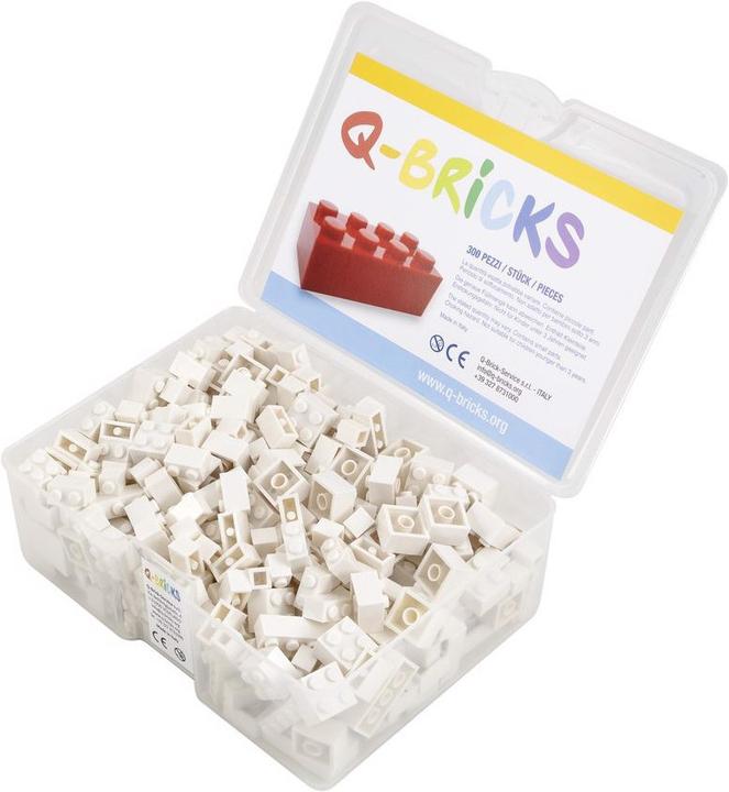 Q-Bricks Blocchi da costruzione Unicolor Bianco