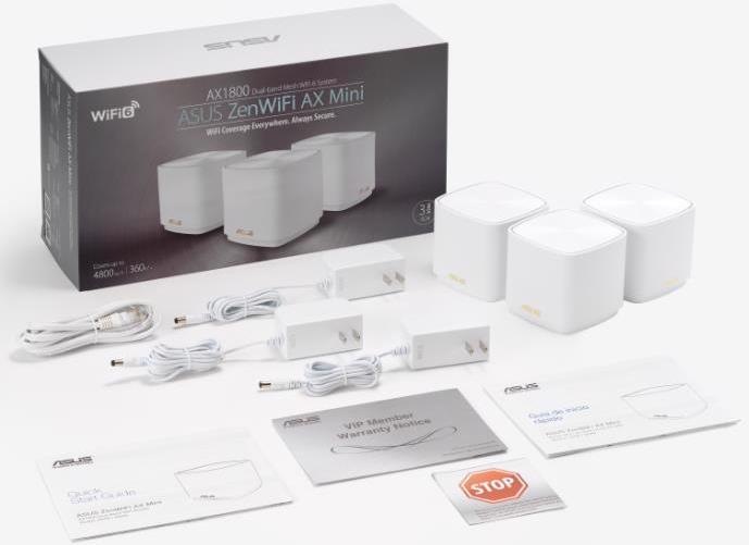Produktbild ASUS Mesh-System ZenWiFi AX Mini (XD4) 3 Pack