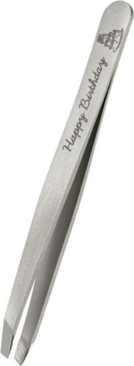 Immagine prodotto Rubis Pinzetta, obliqua, Inox, Buon Compleanno