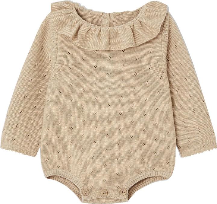 Immagine prodotto Vertbaudet Set da neonato: tuta corta in maglia con maniche lunghe e cappello (68)