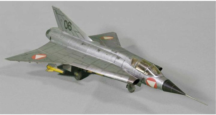 Actual product image Geli saab draken cardboard model