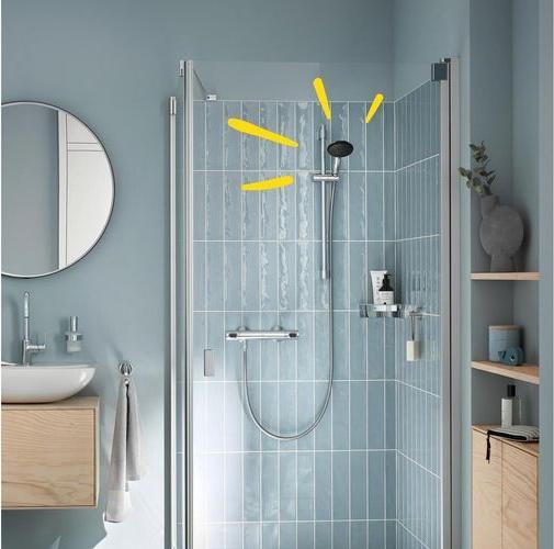 Produktbild Grohe Vitalio Start 110 QuickFix Handbrause, intelligente Strahlumstellung, wassersparend, 3 Strahlarten (3 Strahlarten, 7.40 l/min)