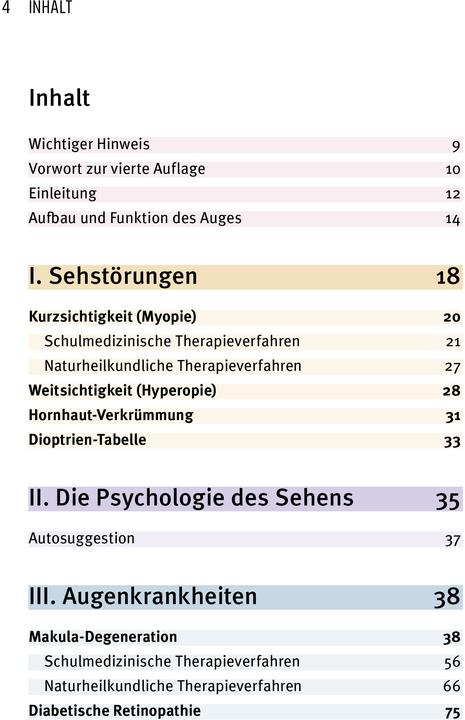 Nährwerte und Zutaten Heile deine Augen (Deutsch, Andreas Nieswandt, 2021)