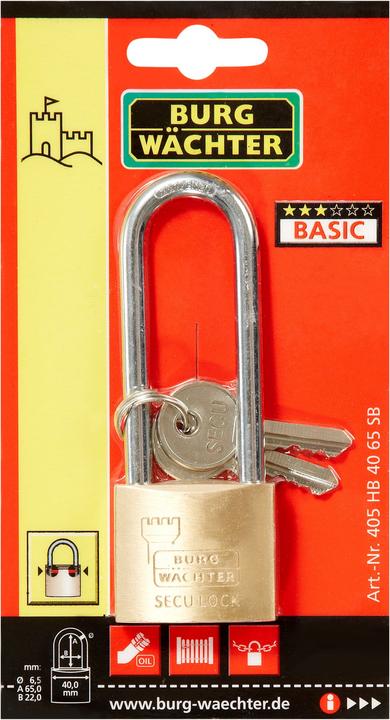 Image du produit Burg Wächter Cadenas Secu-Lock 405 HB 40 65