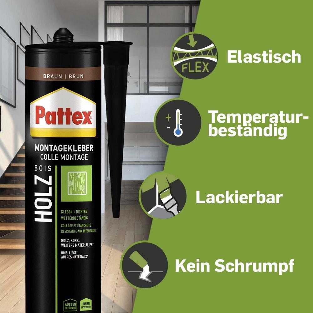 Pattex Montagekleber Holz (420 g) (PTRHO)