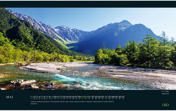 Image du produit Neumann GEO - Calendrier mural Moments in Nature 2025 - Fascinantes photographies de la nature, format (58 x 36 cm)