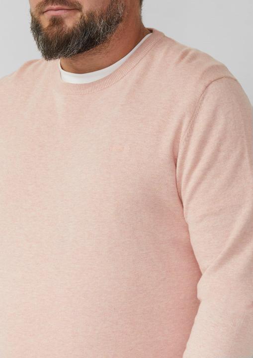 Produktbild s.Oliver Strickpullover Strickpullover mit Logo-Stickerei (3XL)