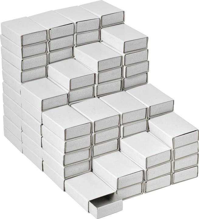 Actual product image VBS XXL Matchboxes "White", 5 cm, 100 pieces