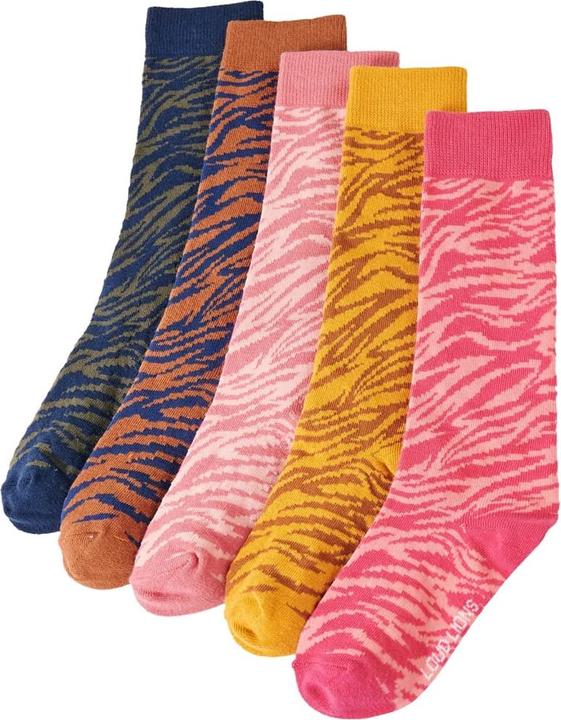 Produktbild VidaXL Kindersocken 5 Paar EU 30-34,Material: 78 % Baumwolle. 20 (5er Pack, 30 - 34)