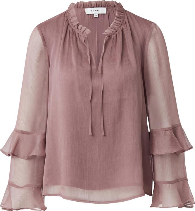 Immagine prodotto Comma Bluse Bluse mit femininen Volants aus Crêpe-Chiffon (42)