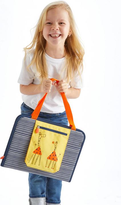 Actual product image Haba Kinderkoffer Schranktrolley 4 Rollen und Kreativtasche