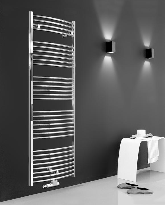 Actual product image Magni HS Bathroom radiator Evelino 1868/593mm, MA, geb., we R 9016