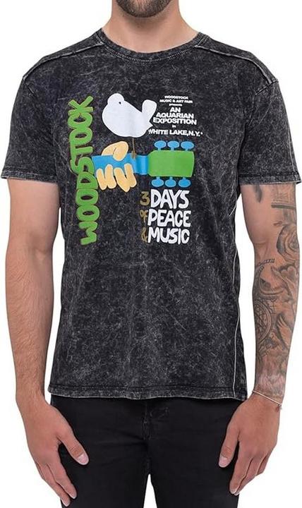 Produktbild Woodstock Adult Poster TShirt aus gewaschener Baumwolle (S)