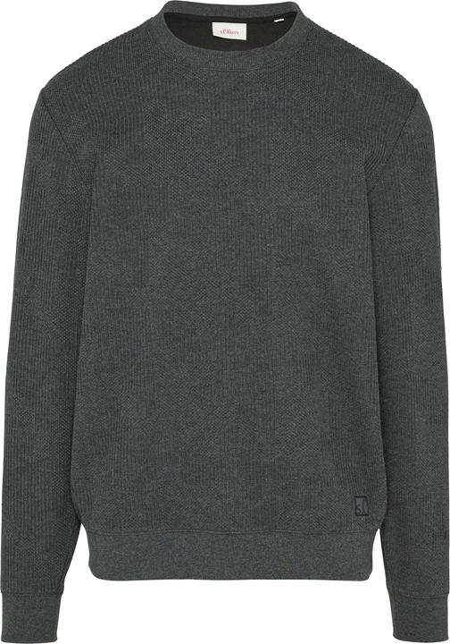 Produktbild S.Oliver Sweatshirt Sweatshirt aus Jacquard in Strick-Optik (3XL)