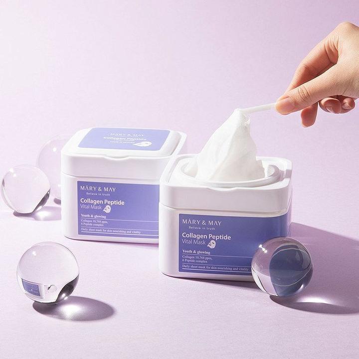 Image du produit Mary&May Masque vital aux peptides de collagène (400 ml)