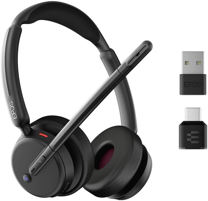 Image du produit EPOS IMPACT 500 MS UC ANC WL USB-C+A (Filaire, Sans fil, USB-C, Les équipes Microsoft, Réunion Google, Zoom)