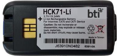 Actual product image Origin Storage BTI 318-046-031, Akku, Schwarz, Honeywell, CK71, CK70, Lithium-Ion (Li-Ion), 5200 mAh