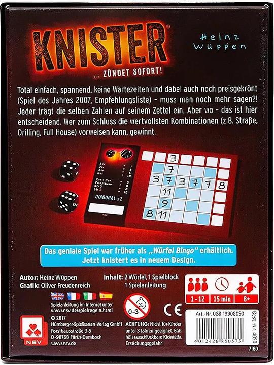 Immagine prodotto NSV Crepitio (Tedesco, 1 - 12 Giocatori)