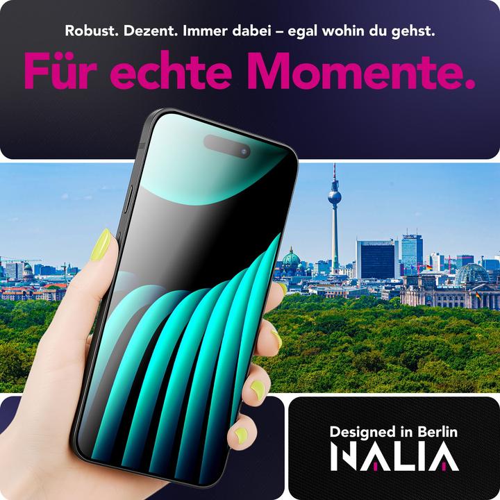 Produktbild Nalia Schutzglas "ArmorGlassX" - 2x Display Glas Ultra Klar 9H Härte - Screen Protector Tempered Glass (2 Stk., Apple iPhone 17)