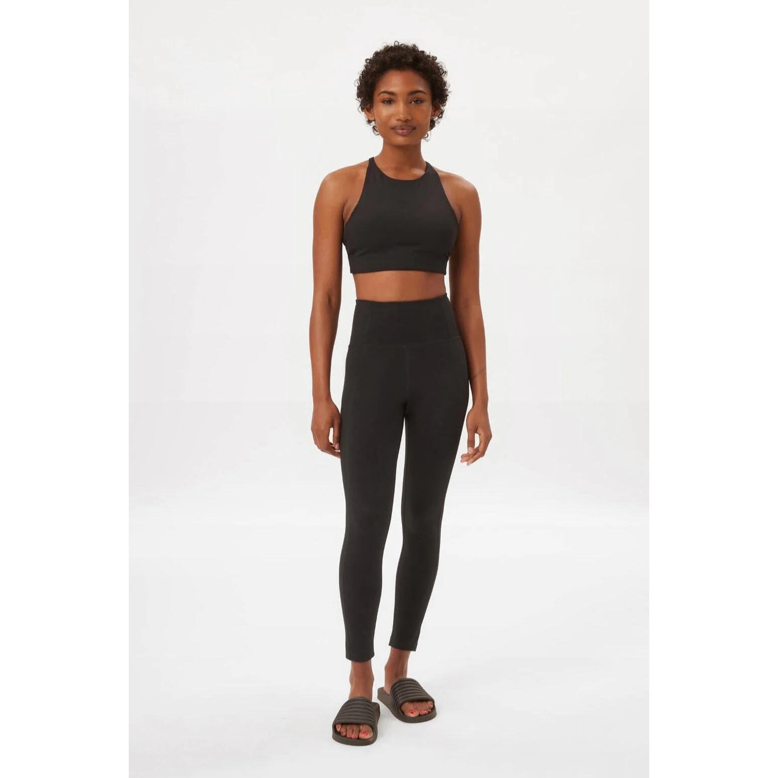 Girlfriend Collective, Damen, Tights, leggings compressive high-rise (XS), Schwarz, XS