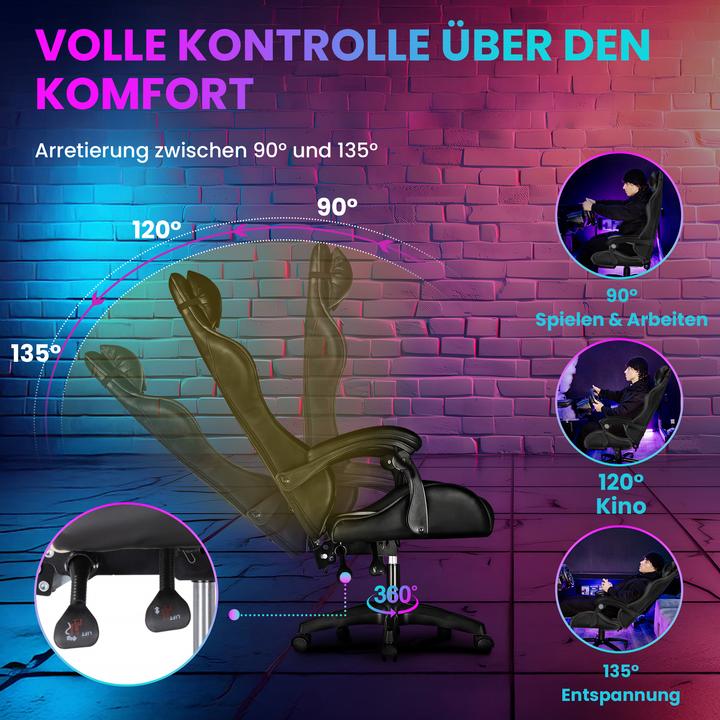 Produktbild Extralink Spiele | Gaming Stuhl | Büro drehbar Eimer schwarz G-524