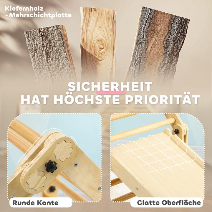 Produktbild Aiyaplay Klettergerüst Kiefernholz, Mehrschichtenplatte Mehrfarbig