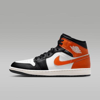 Actual product image Jordan 1 Mid Black Toe Starfish (46)