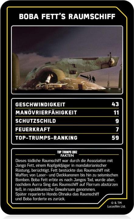 Produktbild Winning Moves Top Trumps Collectables Star Wars Raumschiffe (Deutsch)