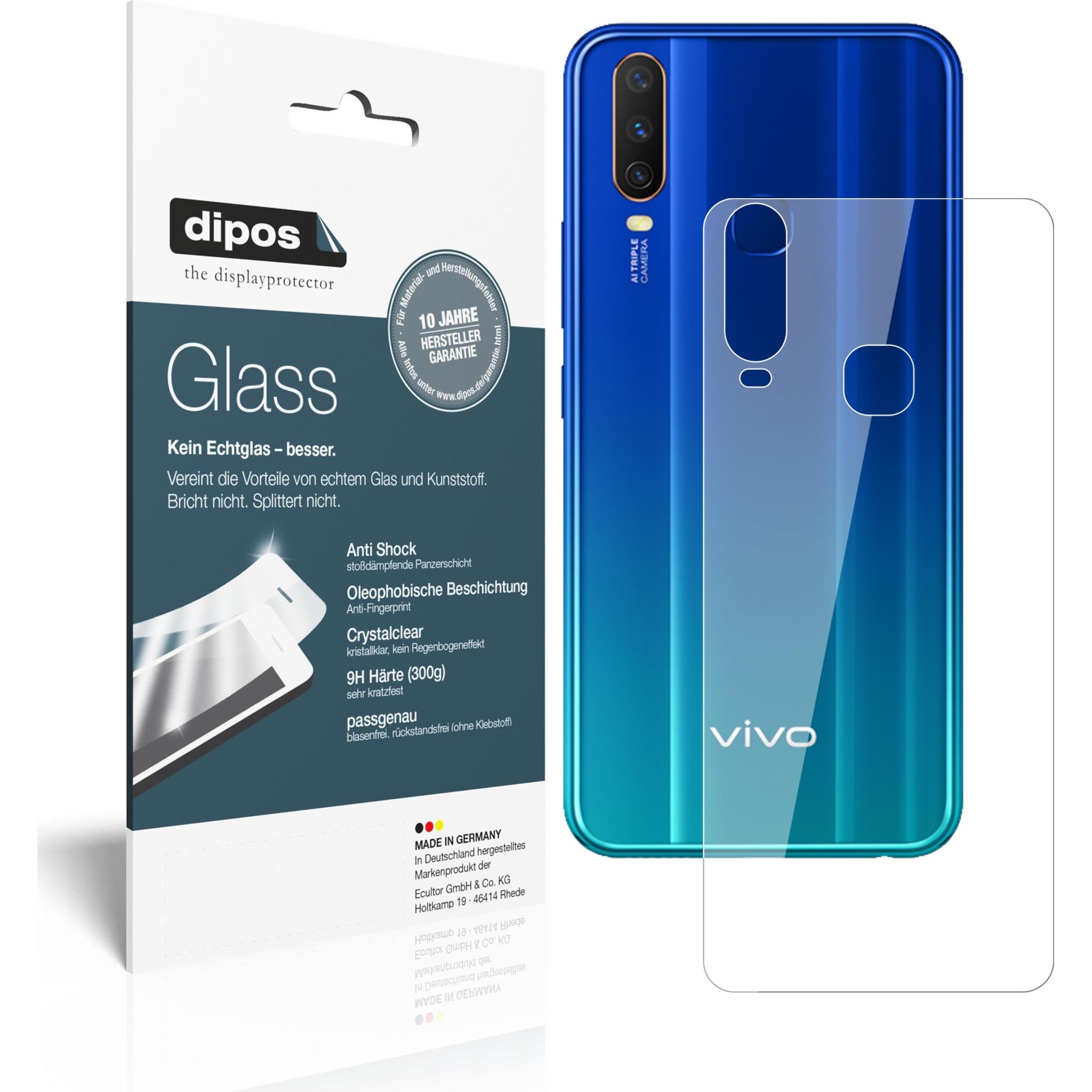 Dipos Displayschutz Anti-Shock (2 Stück, Vivo Y12), Smartphone Schutzfolie, Transparent
