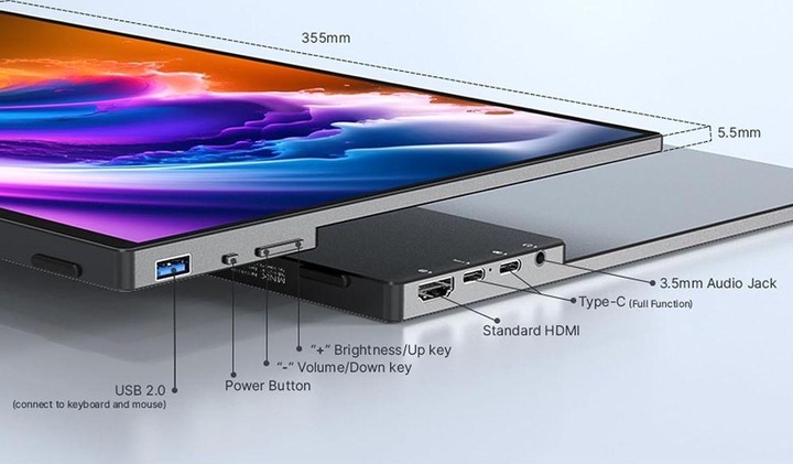 Actual product image Minix SF16T Touch (1920 x 1200 pixels, 16")