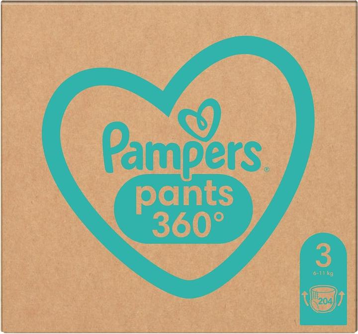 Actual product image Pampers Diapers-Pants (Size 3, Monthly box, 204 Piece)