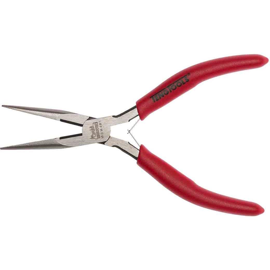 Teng Tools, Pinza, Pinza ESD, pinza ad ago, in acciaio al carbonio, 15 mm / ganasce diritte, 15 mm, per 0,8 mm (125 mm)
