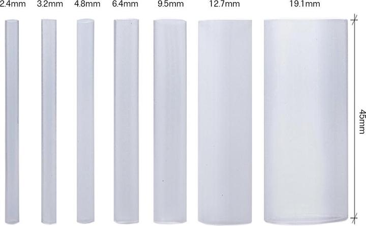 Produktbild Offgridtec Schrumpfschlauch Sortiment Transparent 3:1 Ratio mit Kleber Doppelwandig 275 Stück 45mm Länge Vers (275 x)