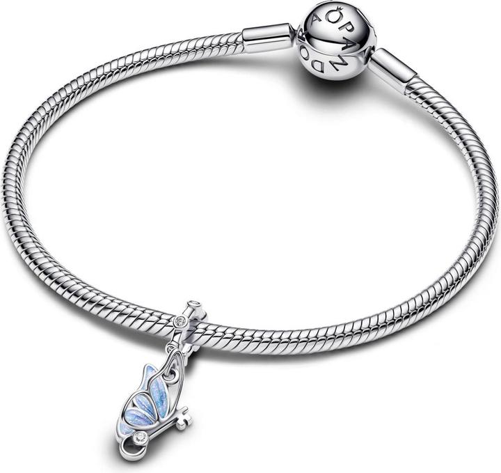 Actual product image Pandora Butterfly Dangle Charm (Enamel, Silver 925)